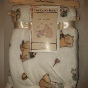 Pooh Bear Collection Baby Blanket New